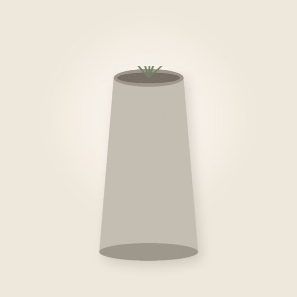 Vase Béton Miel